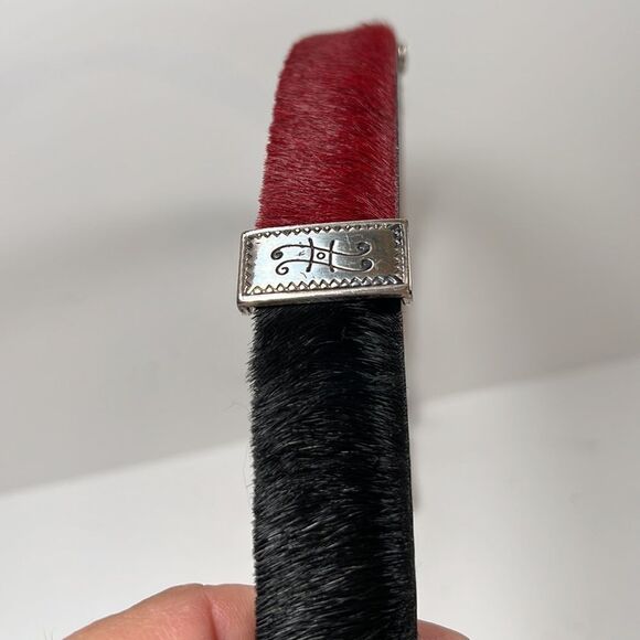 Brighton Multi-colored Calf Hair Leather Belt 30 - Picture 10 of 12